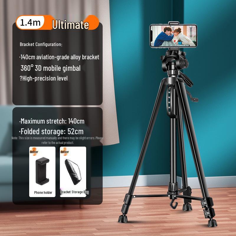 

Mobile Phone Live Broadcast Floor Tripod for Photography - Compatible with Douyin, Kuaishou, SLR Cameras, and Anchoring.