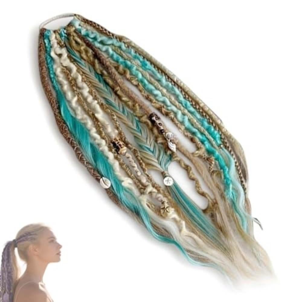 New Elastic Dread Ponytail Boho with Hair Tie Braided Ponytail Extension DIY Hair Accessories