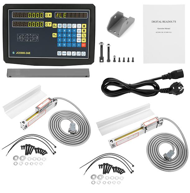 JCS900-2AE 50mmCelsius100mm Digital Readout Linear Scale Encoder with Accessories