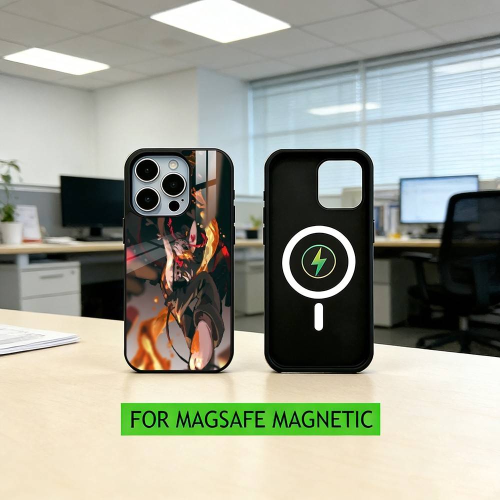Hazbin Hotel Husk Phone Case For iPhone17,16,15,14,13,12,11 Plus,Pro Magnetic with Magsafe Wireless Charging