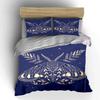 Floral Moth Art Decor Set Bedding Set With 1 Duvet Cover 2 Pillowcases Single Double King Queen, Gift