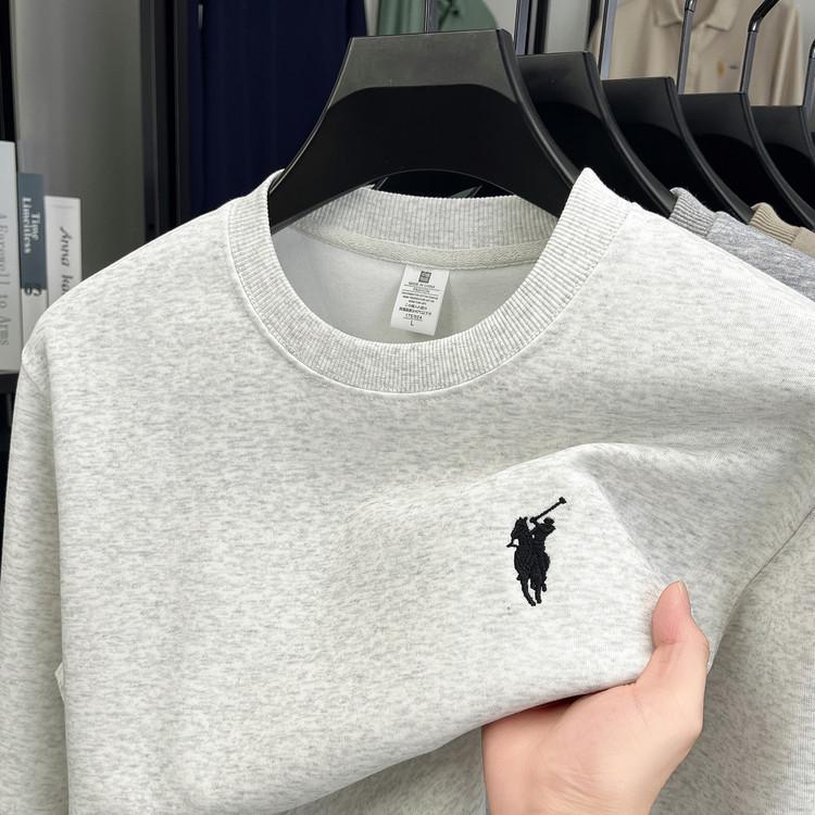 16Double8 Heren 550g Geborduurd Sweatshirt met Ronde Hals en Lange Mouwen - Herfst/Winter 2025 Collectie XXL (67.5-75 kg)