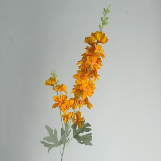 4 Pcs Artificial Delphinium Flower for Vase Filler 33.46 Inch Long Stem Fake Larkspur Flower Faux Silk Bouquet for Wedding Home Decor Floral