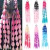Colorful Bubble Braid Wig Ponytail with Braid Cage for Women - Fashionable, Unique, Twist Design