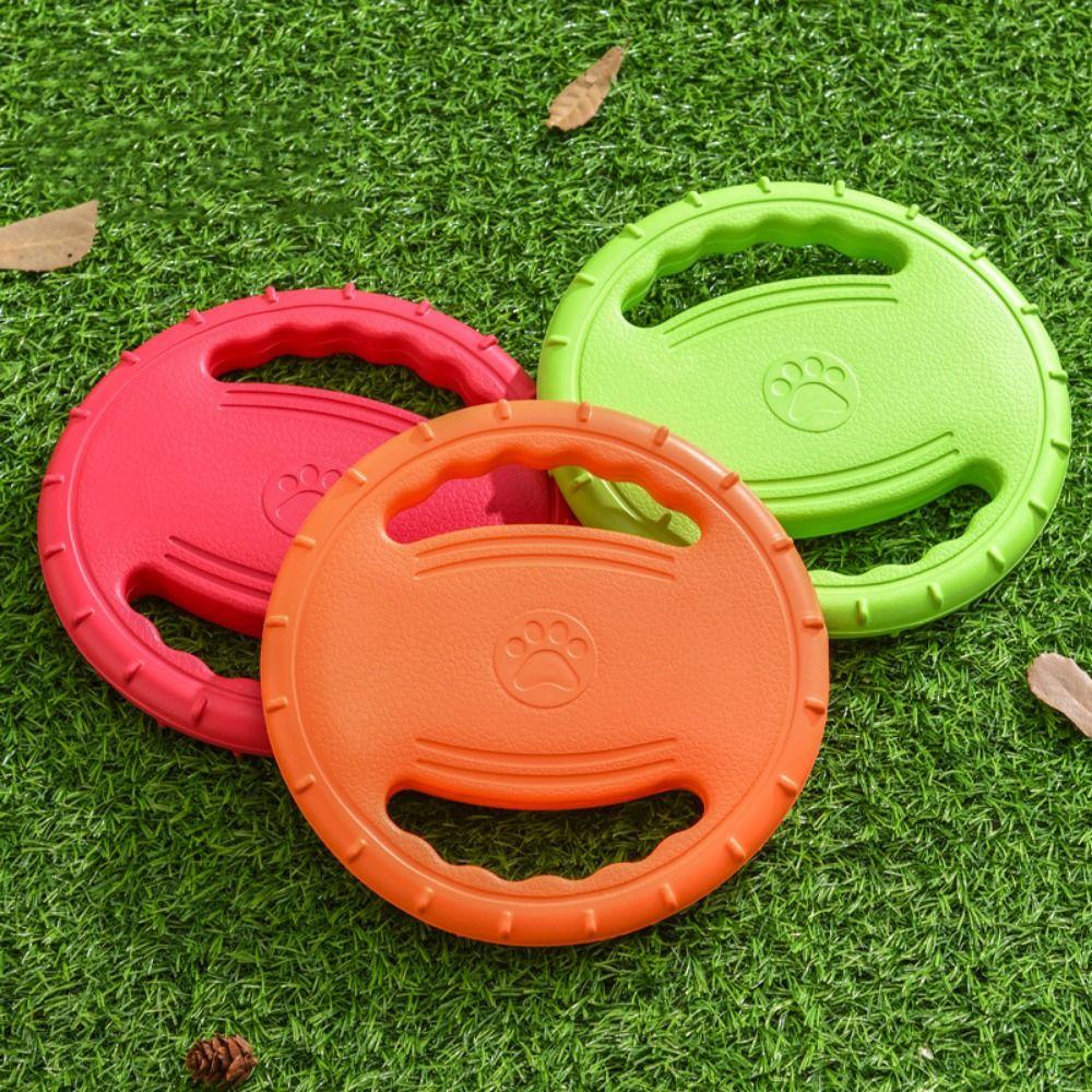 Létající disk pro domácí mazlíčky odolný proti kousnutí, volant ve tvaru volantu, EVA, výcvikový kroužek pro psy, 20 cm, interaktivní typ házení psů