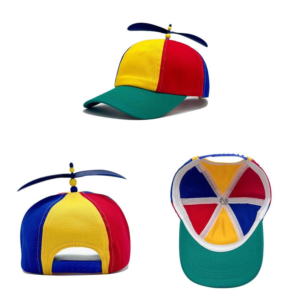 Block Color Propeller Baseball Cap Sun Protection Breathable Duckbill Gift Hat