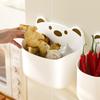 Self Adhesive Wall Mounted Storage Box Cartoon Bear Pen Holder Cute Storage Shelf  Kitchen Bathroom