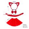 Cross-Border Cute Plush Fox Ears Headband Set for Halloween and Face Washing