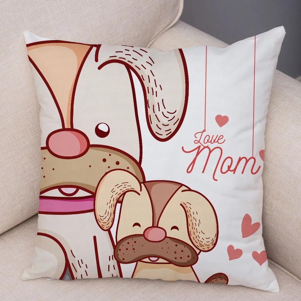 Cartoon Fox Rabbit Print Pillowcase Car Ornaments Office Living Room Home Pillowcase