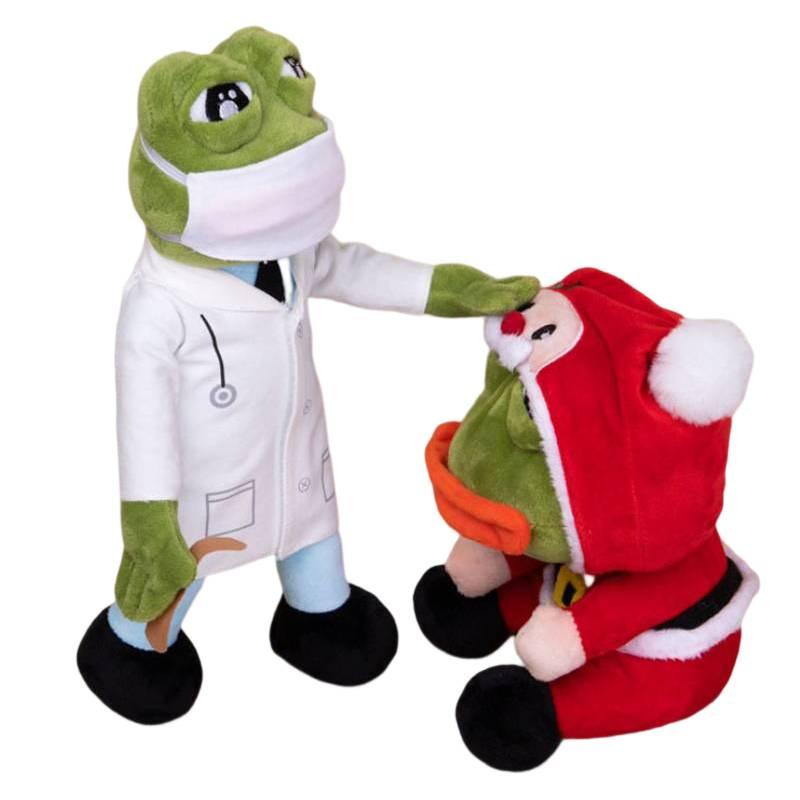 Sad Frog Pepe Plush Toy Cute Doctor Shaped Stuffed Animal