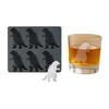 Dinosaur Ice Cube Mold Easy Fill Release 6 Cavity Gojira Ice Tray Freezer Safe Ice Maker for Summer Drinks Cocktail Party