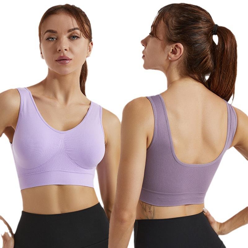 Plus Size Wireless Seamless Sports Bra For Yoga