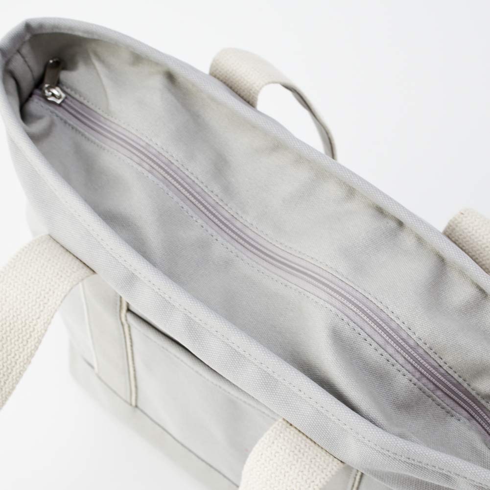 Converse Canvas Tote Bag, Medium, with Dwear Sticker, Canvas Tote Bag for Men and Women, TOKYO All Star (Medium, All Gray)