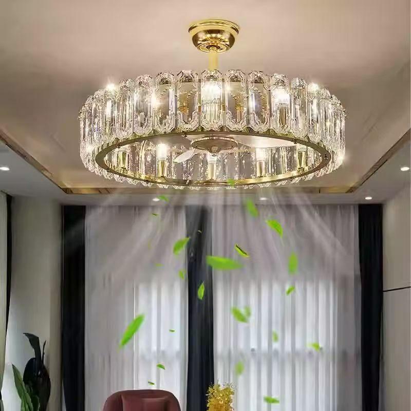 Creative Seashell Living Room Pendant Lamp Personalized Bedroom Chandelier Fan Lamp