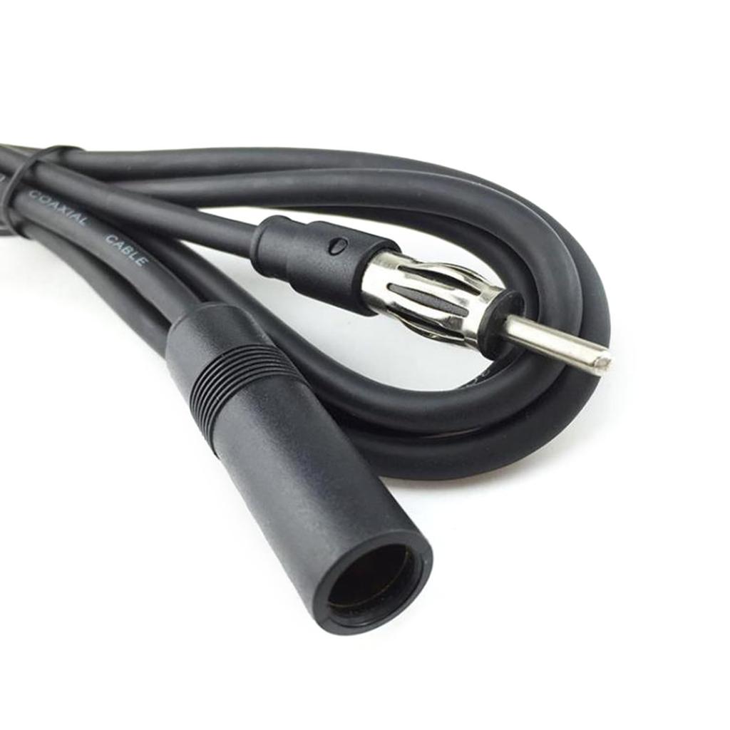 Car Radio Antenna Extension Wire Cord Cable 35cm Male Female Better Signal Quality For Outdoor Enthusiasts