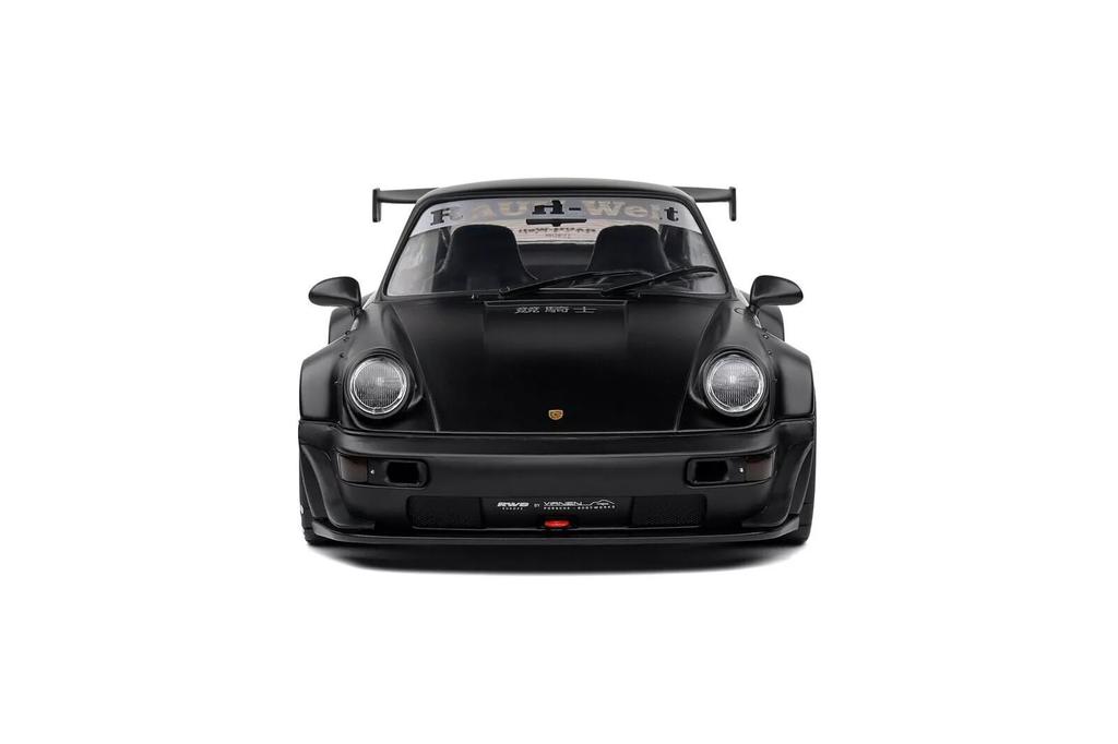 Solido 1/18 Porsche 911 (964) RWB Darth Vader 2016 Matte Black Lauvelt SOLIDO Die-Cast Model