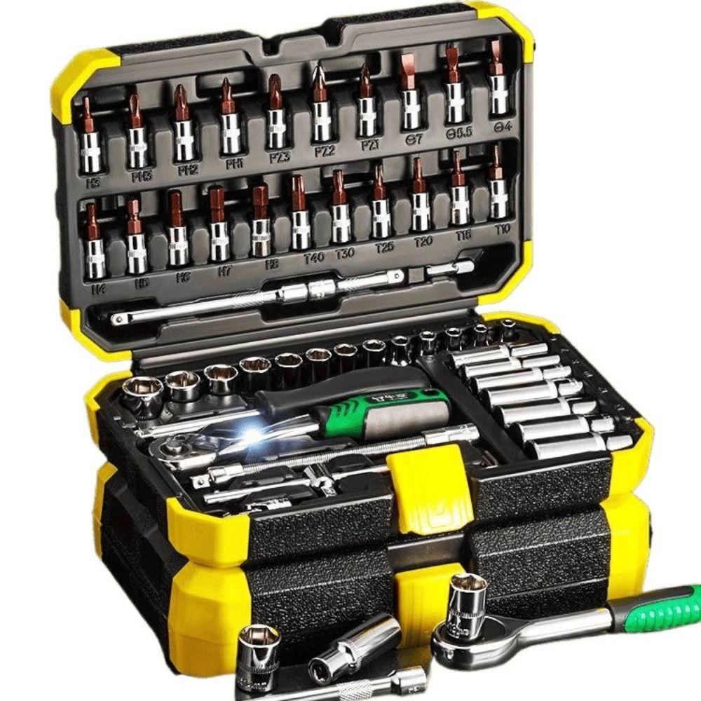 24/72 Tooth Socket Wrench Set Extension Bar Car Repair Tools Auto Repair Tools Auto Repairing