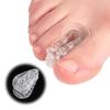 Toe Separator Bunion Corrector - Orthotic Clip & Pad for Overlapping Big Toe