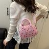 2025 New Printed Cherry Women's Tote Bag Shoulder Messenger Bag Women's Casual Large-capacity Handbag Mommy Bag