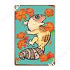 Fire Lily Gecko Metal Sign Club Party Wall Decoration Wall Plaque Tin Sign Posters