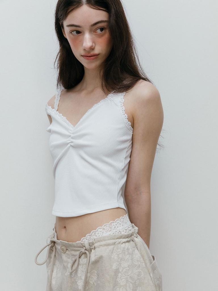 MOIFAIRE Flower Wide Pants / Beige
