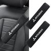 2Pcs Car Seat Belt Shoulder Protector Cover for Outlander Mirage Eclipse Pajero ASX Lancer EVO Styling Accessories