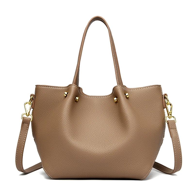 Ladies Crossbody Luxury Leather Bag Brand Trend Feminine Shoulder Bags High Quality Vintage Large Capacity Bag