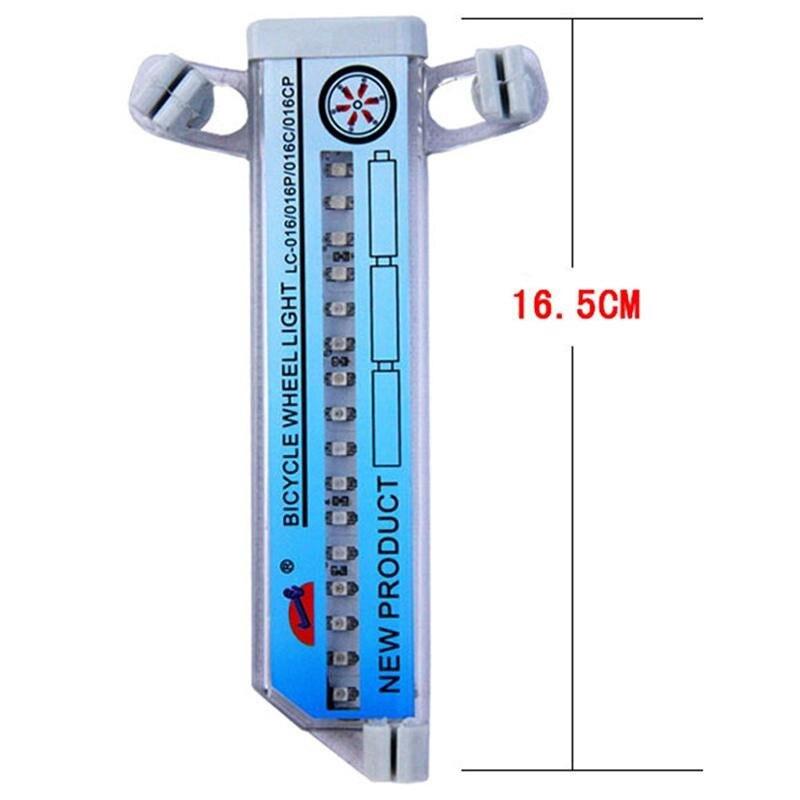 Fahrradlicht Fahrradradlicht Zweiseitig 16 LED-Licht Buntes Fahrrad-Warnlicht