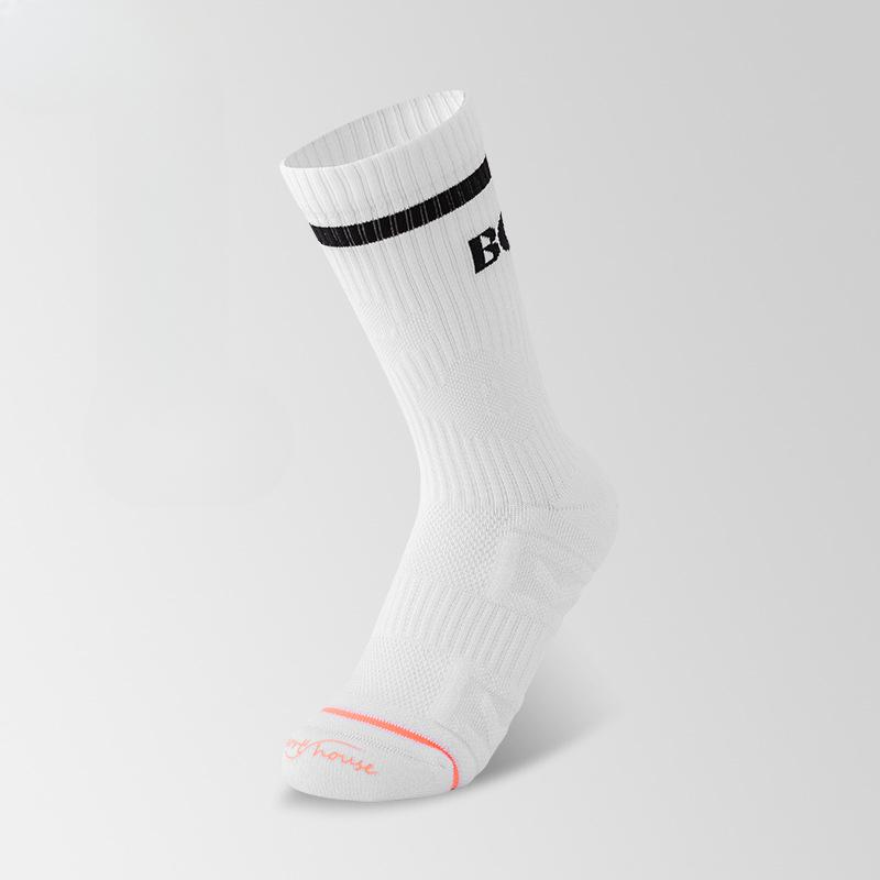 Female Spring and Autumn Thin Style Breathable Deodorizing Towel Bottom Running Socks