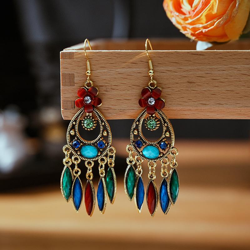 Your Dixi Colorful Retro Flower Earrings - Ethnic Style Daisy Jewelry