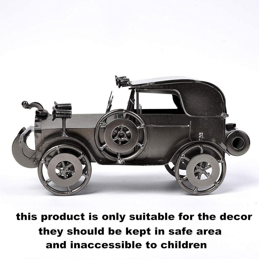 Antique Vintage Car Model Handcrafted Collections Collectible Vehicle Toys For Bar Or Home Decor