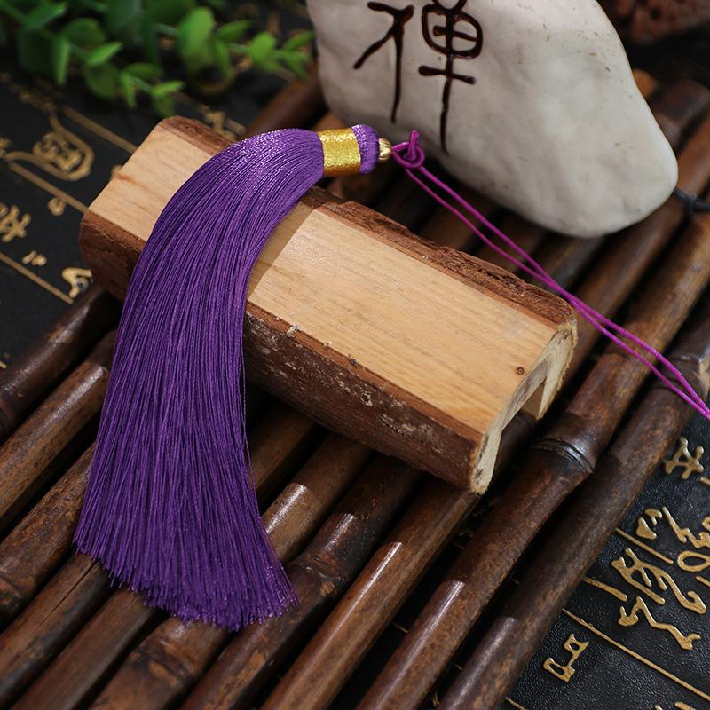 Tassel 13Cm Double Pull Circle Around Gold Thread Tassel, Polyester Tassel Ears, Fan Pendant Pendant Tassel Accessories, Tassel