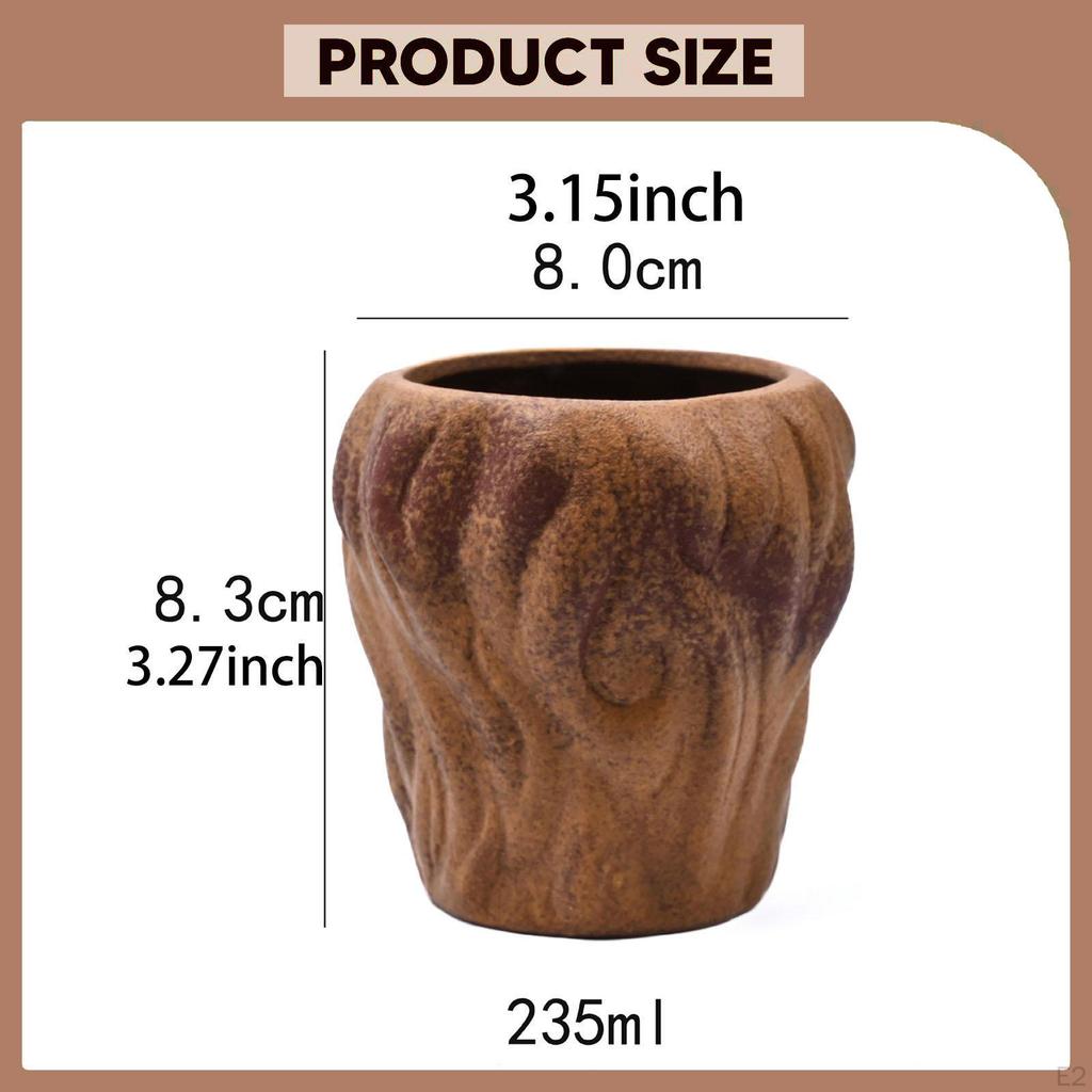 Ceramic Coffee Mug 235ml Modern Irregular Gift Tea Cup Drinking for Home Indoor Outdoor