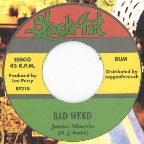 7inch Record JUNIOR MURVIN / JAH LION - Bad Weed / Police And Soldier RF218 Black Art/Regga 1978 Europe Reggae, Ska & Dub Used