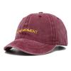 Fashion Letter Embroidery Short Brim Baseball Cap Soft Top Washed Cotton Sunscreen Caps Men Women Outdoor Streetwear Hat