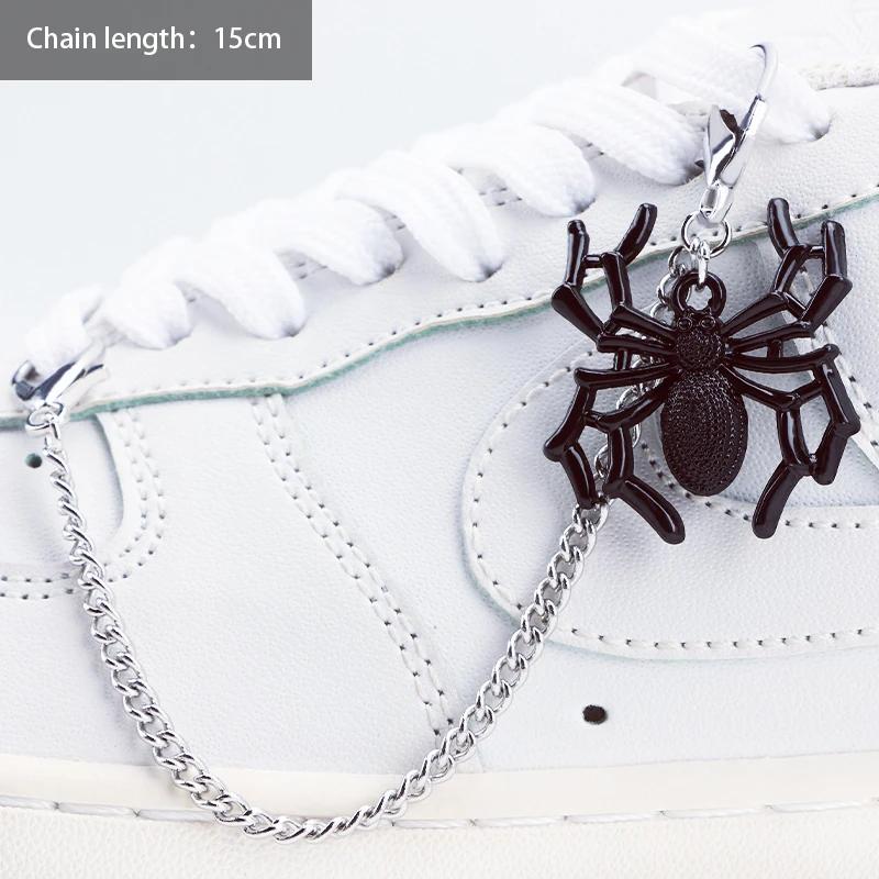 1PCS Luxurious Diamond DIY Heart Star Pearl Shoe Chain Punk Original Detachable Studded Pentagram Shoe Accessories Jewelry Penda