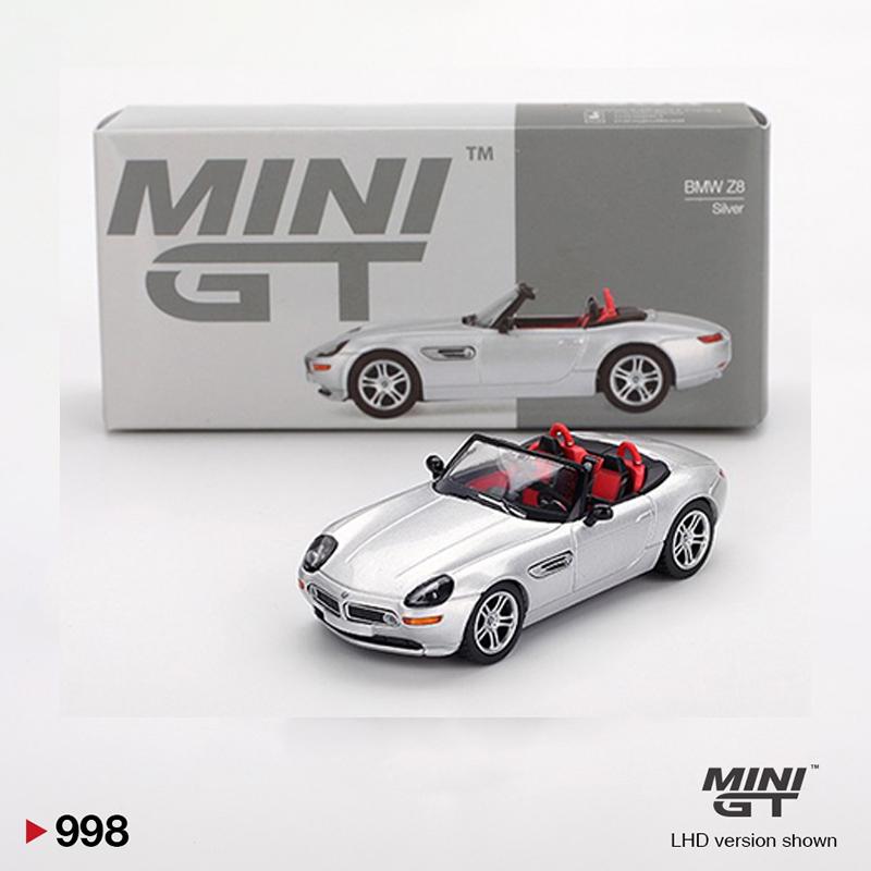 

MINIGT In Stock 998 1:64 BMW Z8 Silver Diecast Car Model Collection Toys