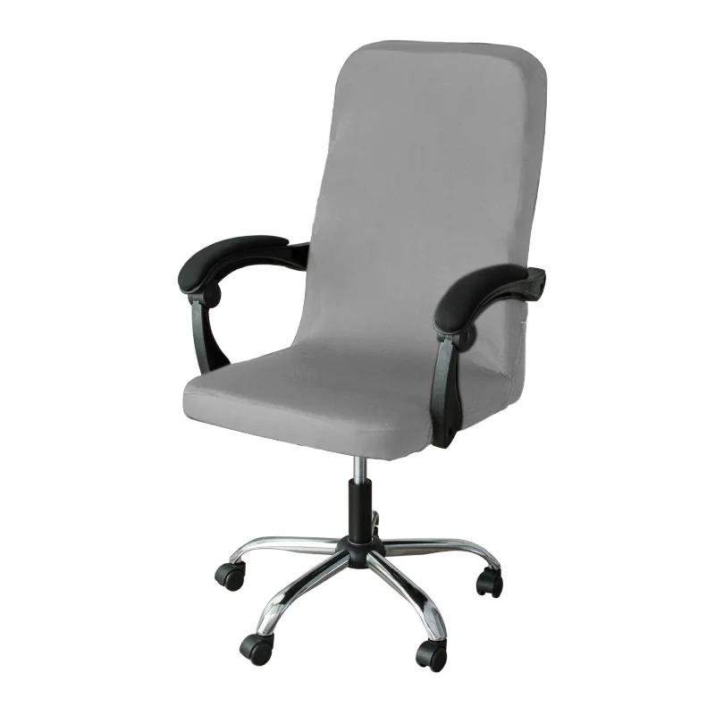 Spandex Office Chair Covers Stretch Gaming Chair Cover Solid Color Computer Chairs Cover Elastic Chair Slipcovers for Home Decor