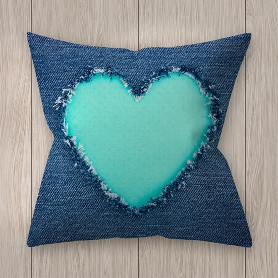 Leaf Dot Heart Case Plaid Throw Pillow Cover Cushion Sofa Bed Car Cafe