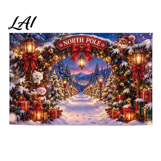 Winter Wonderland Background for Photos 70" x 45" Christmas Photography Backdrop Snow Scene Merry Decoration Party Background Holiday New