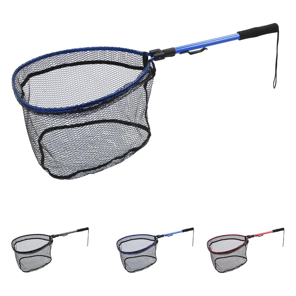 Floating Fishing Net Fish Landing Net Fish Friendly Mesh for Safe Catch Release Compact Foldable for