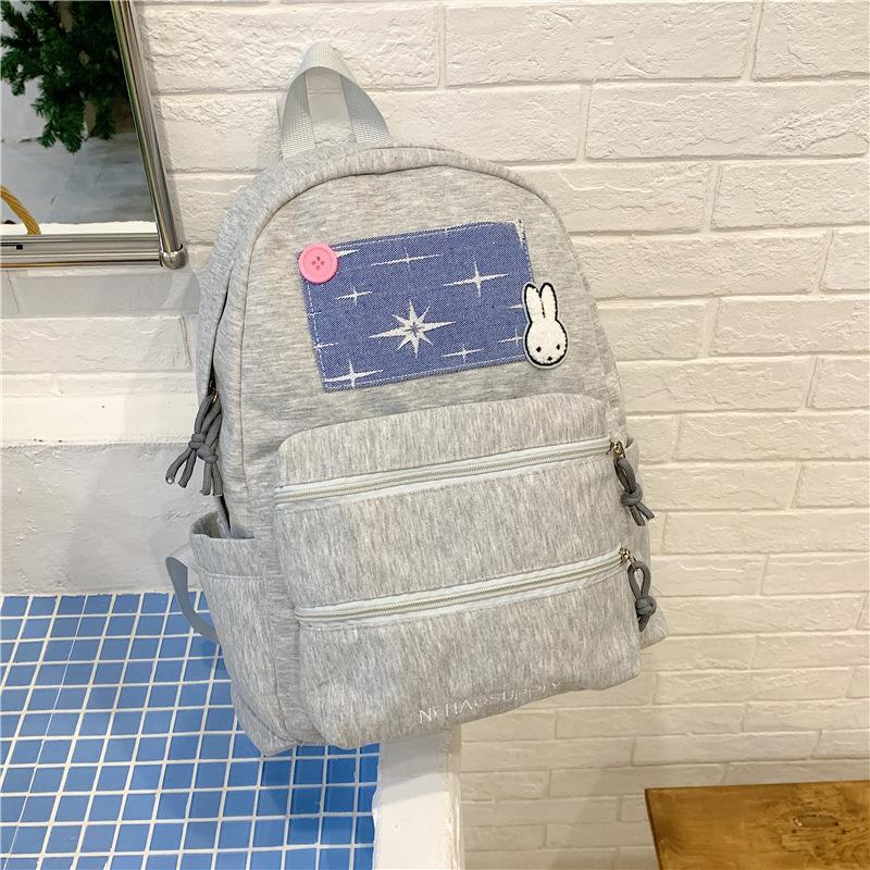 Schoolbag Japanese plaid student schoolbag niche ins style retro versatile cute high school student large capacity backpack