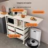 Kitchen Storage Cart with Drawers