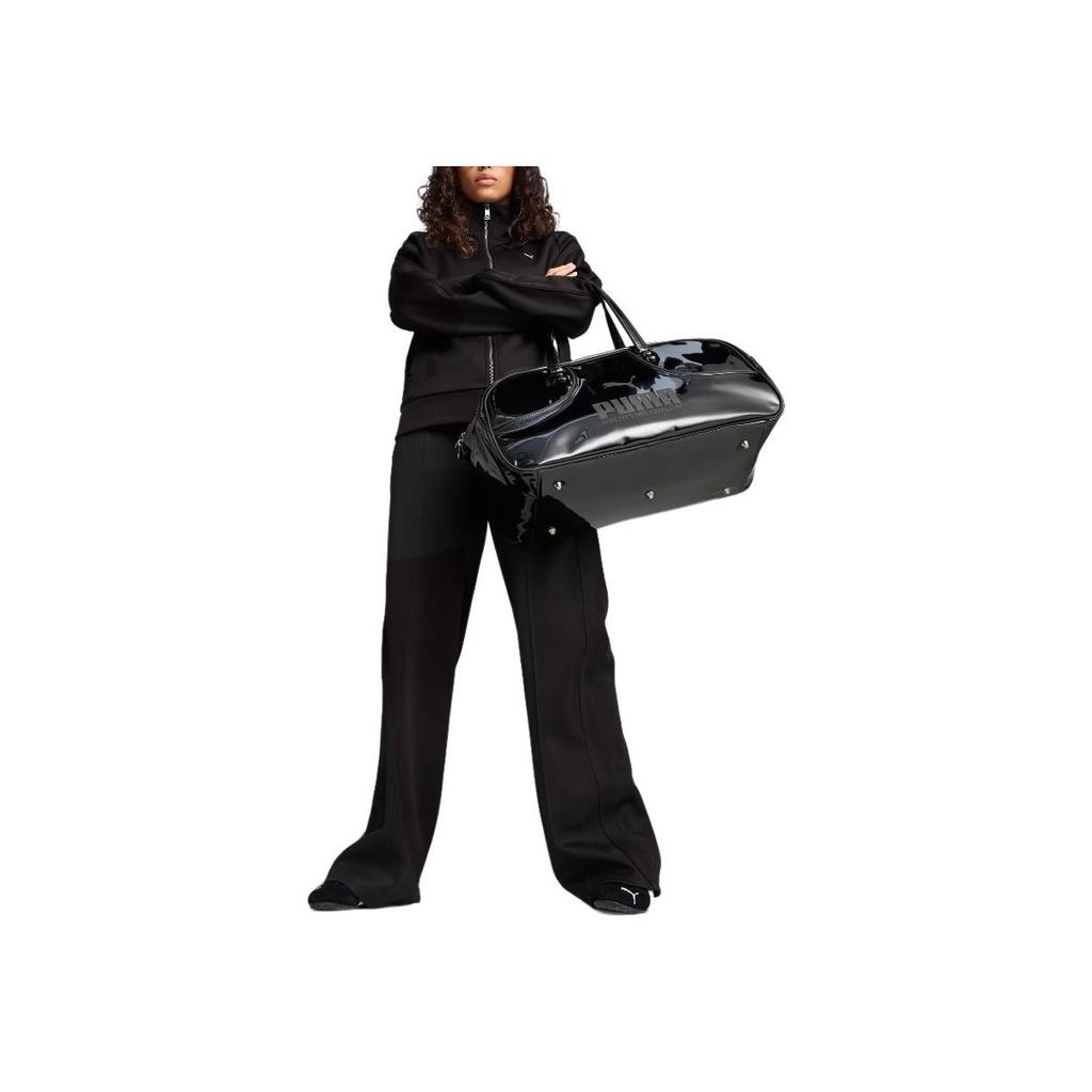 Puma Comfortable Loose Breathable Straight Leg Casual Pants Women Bottoms Black 629939-01