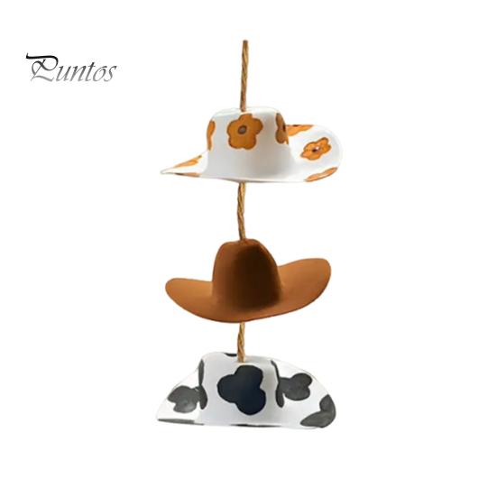 

Автомобильный брелок в виде ковбойской шляпы с ремешком на зеркало заднего вида, легко подвешивается, регулируемый, декоративный, для салона автомобиля, украшение для шляпы A