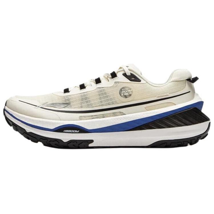 New LiNing Dilu Cushioning, Slip Resistant, Abrasion Resistant, Rebound Low Top Running Shoes Men's Beige White Black ARNU009-1