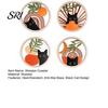 Cute Cat Design Coaster 4Pcs Healing Black Wooden Coaster, Creative Heat Insulation Bright Color Mat, Anti Slip Thickened Desk Protector for