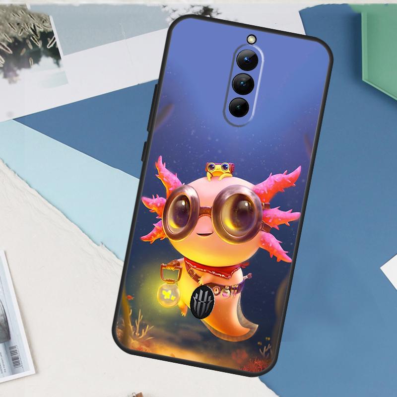 Cute Animal Axolotl Case For ZTE Nubia Red Magic 10S 11 10 9 8 8S 9S Pro Plus 6 7 6S 7S Pro 5G 6R 10 Air Cover