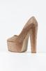Women's Fashion Platinum Full Stone Classic Pointed Thick Heeled Pointed Platform Evening Dress Shoes For Party