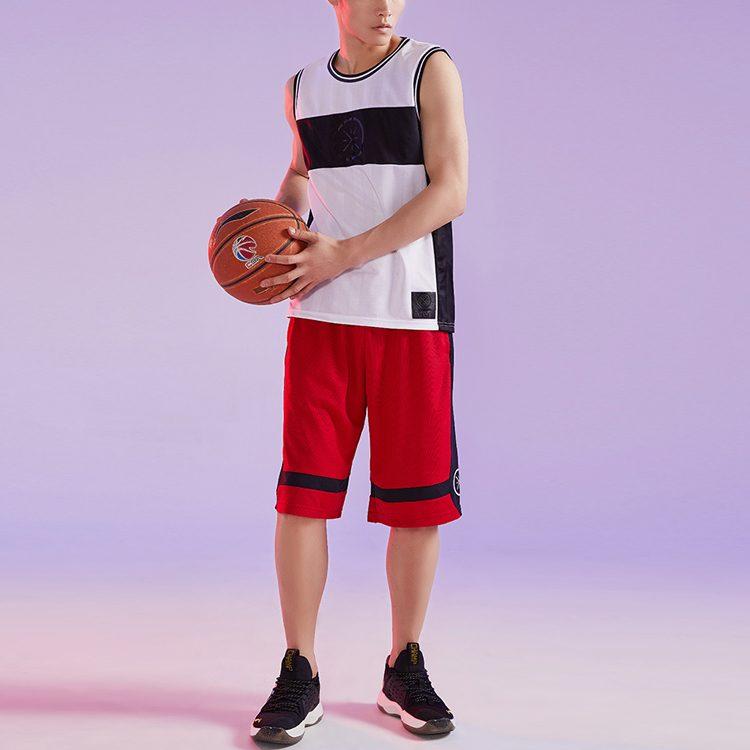Li Ning Basketball Shorts Men's Bull Red AAPQ235-3